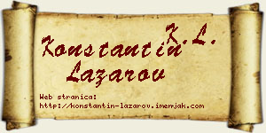 Konstantin Lazarov vizit kartica